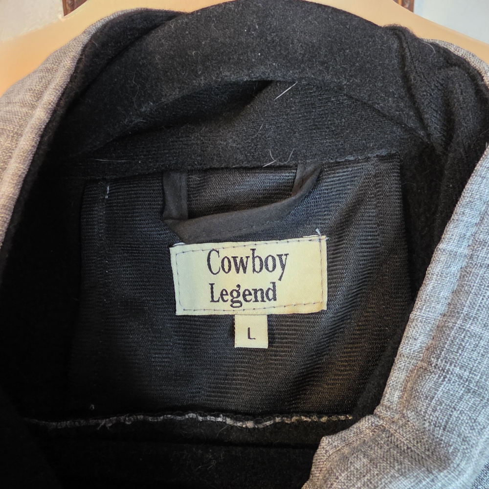 Cowboy Legend Gray Men's Barrier Tactical Style Western Cowboy Ranch Work Vest - Picture 2 of 12
